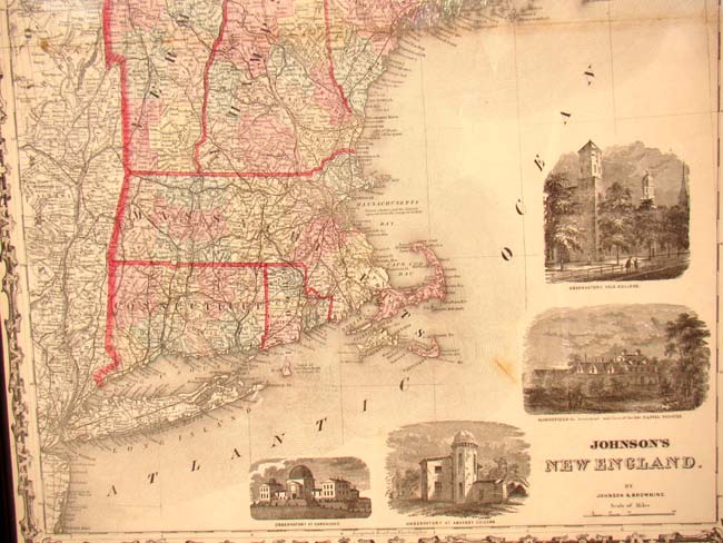 A beautiful Map of New England by Alvin Johnson published in 1862 — image 3